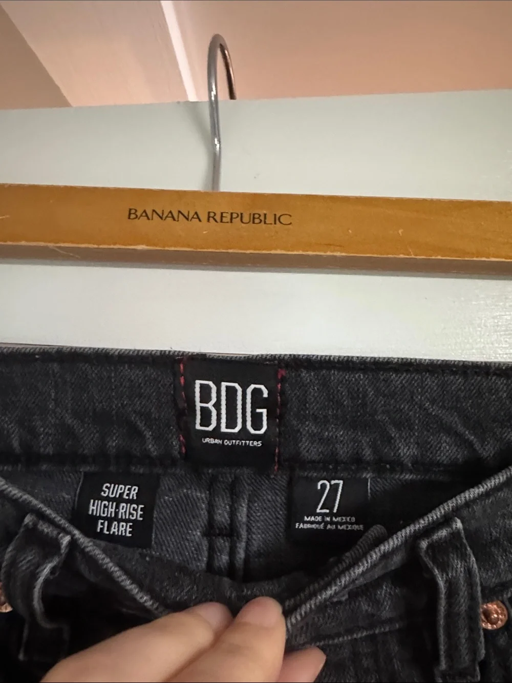 BDG Black High-Rise Flare Jeans